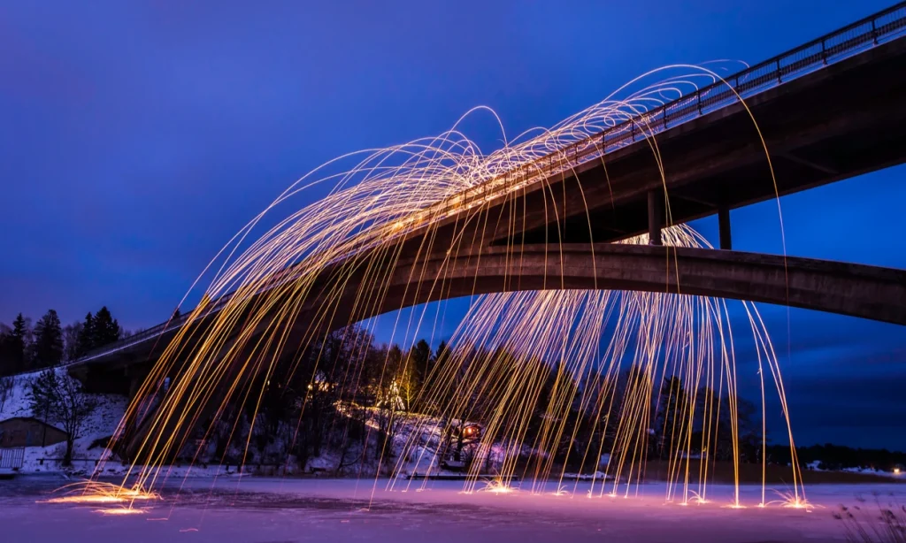 Light trail photography