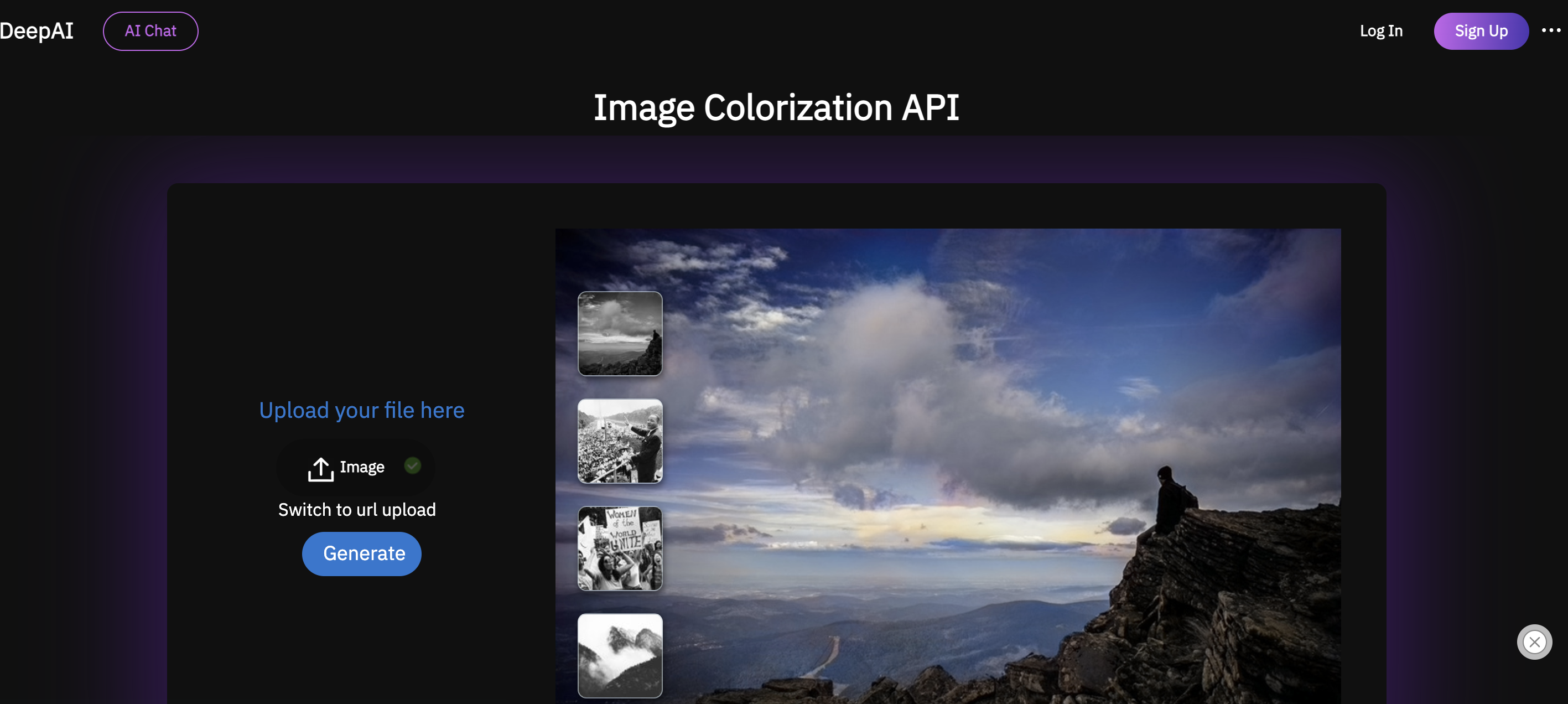 Apk for collecting and colorizing black and white photos.