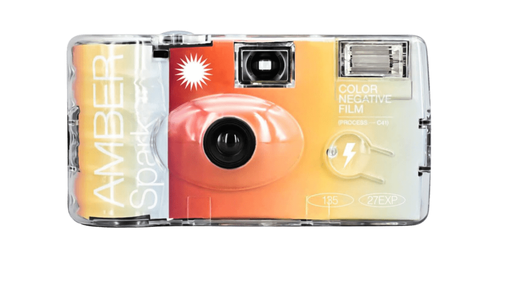 Amber disposable camera – clear.