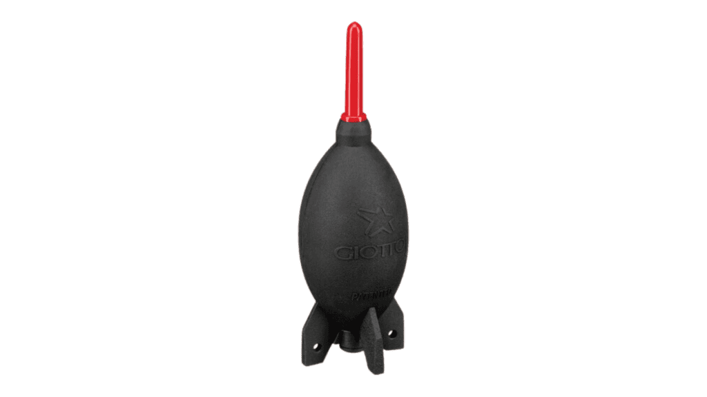 A black and red rocket.