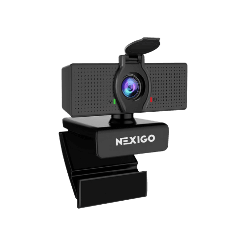 The best nexgo webcam for podcasting on a white background.