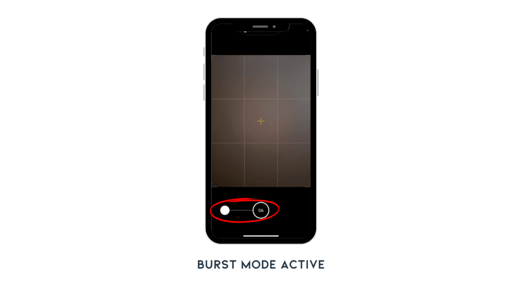 How to Turn Off Burst Mode on an iPhone with active Burst mode.