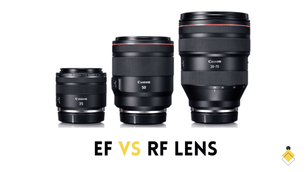 Canon EF vs RF lens comparison.