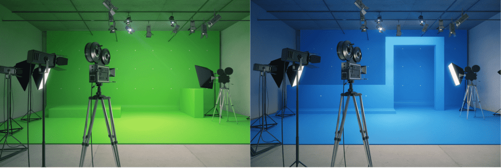 Learn how to use a green screen in our fully equipped room, complete with a camera and green screen setup.