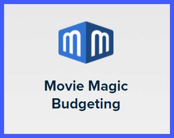 Logo of movie magic budgeting software, featuring a dolly shot.