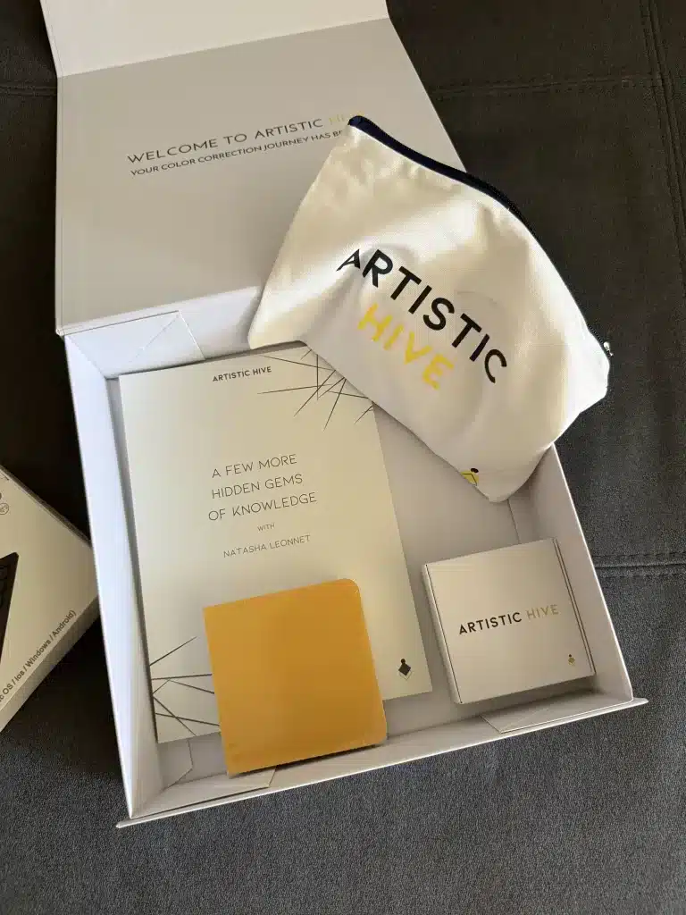 The study book and materials included in the box